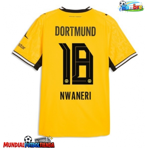 Camiseta Borussia Dortmund Ethan Nwaneri #18 Primera Equipación Replica 2026-27 mangas cortas